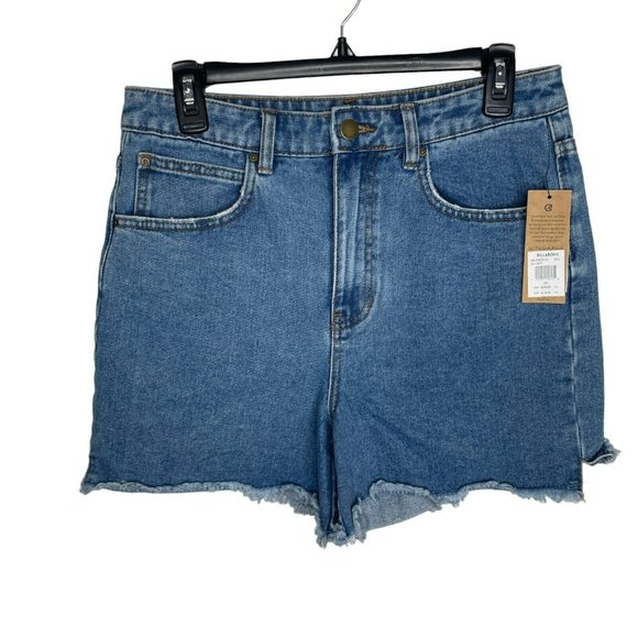 Billabong x Salty Blonde So Vibey Denim High Waisted Shorts - Picture 3 of 11